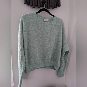 Simon's Mint Green Teal Crew Neck Sweater